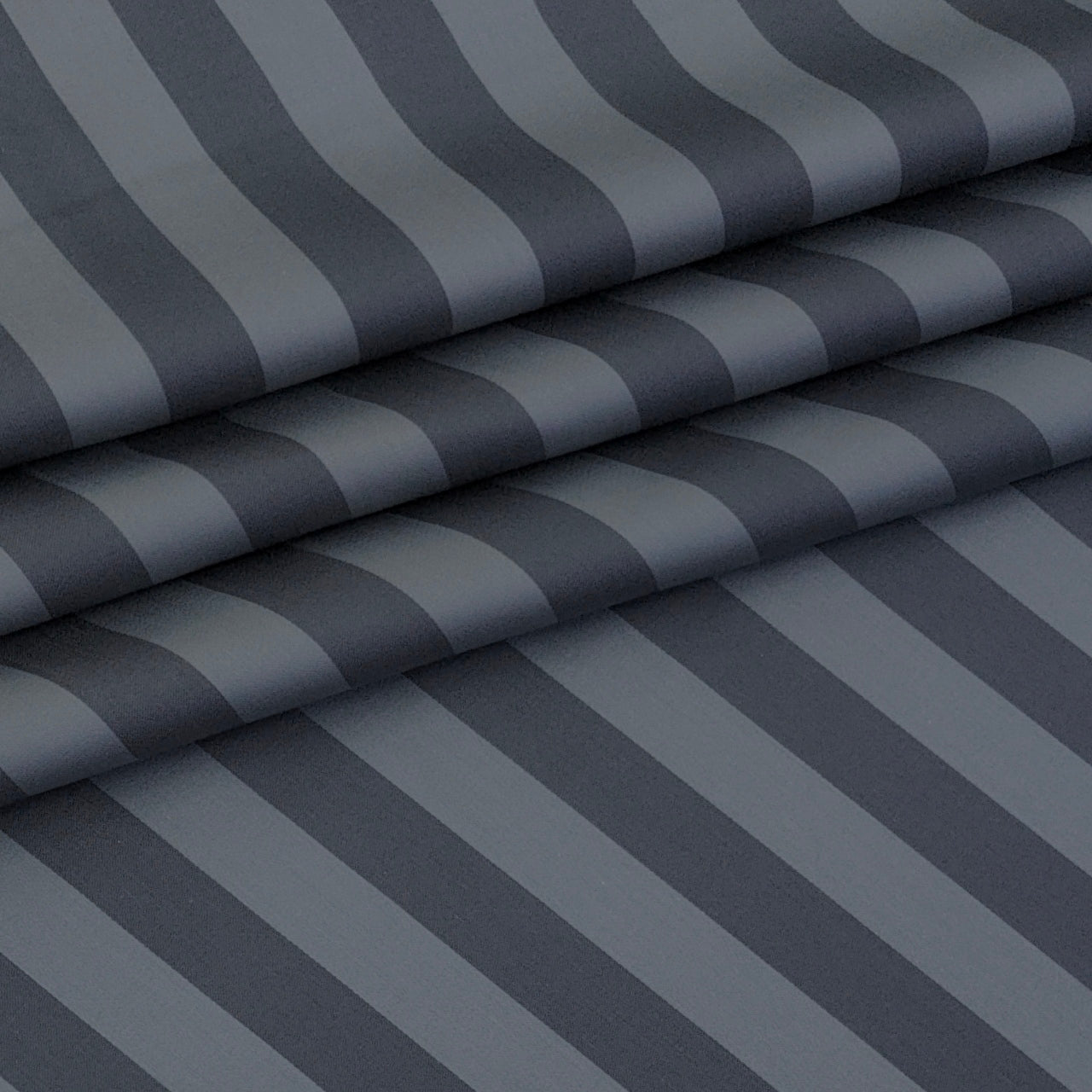 Shirt Fabric Soktas Finest 80s Giza Cotton Bengal Stripe Colour Charcoal Grey